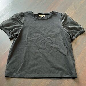 Madewell sheer puff sleeve tee